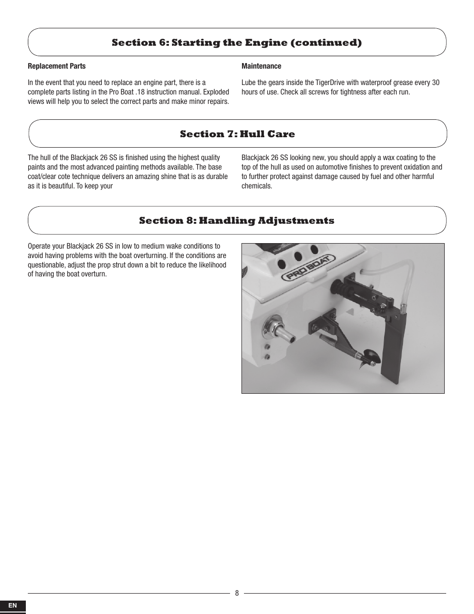 Pro Boat PRB2800S User Manual | Page 8 / 44