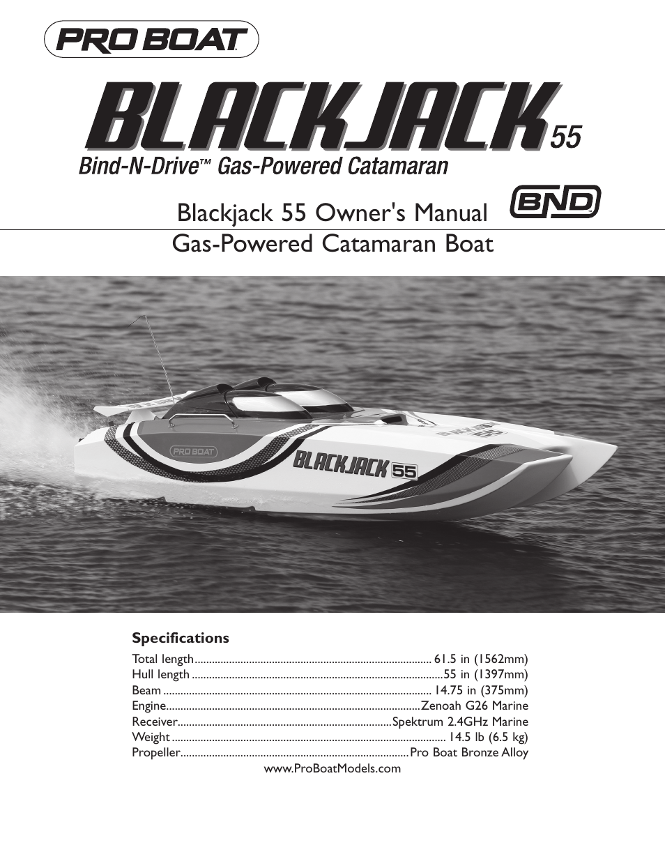Pro Boat PRB2850BD User Manual | 16 pages