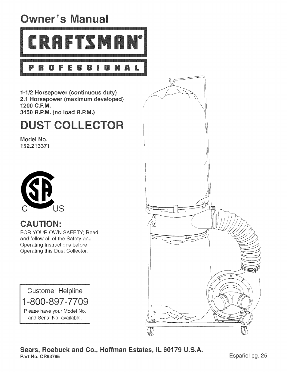 Craftsman 152.213371 User Manual | 48 pages