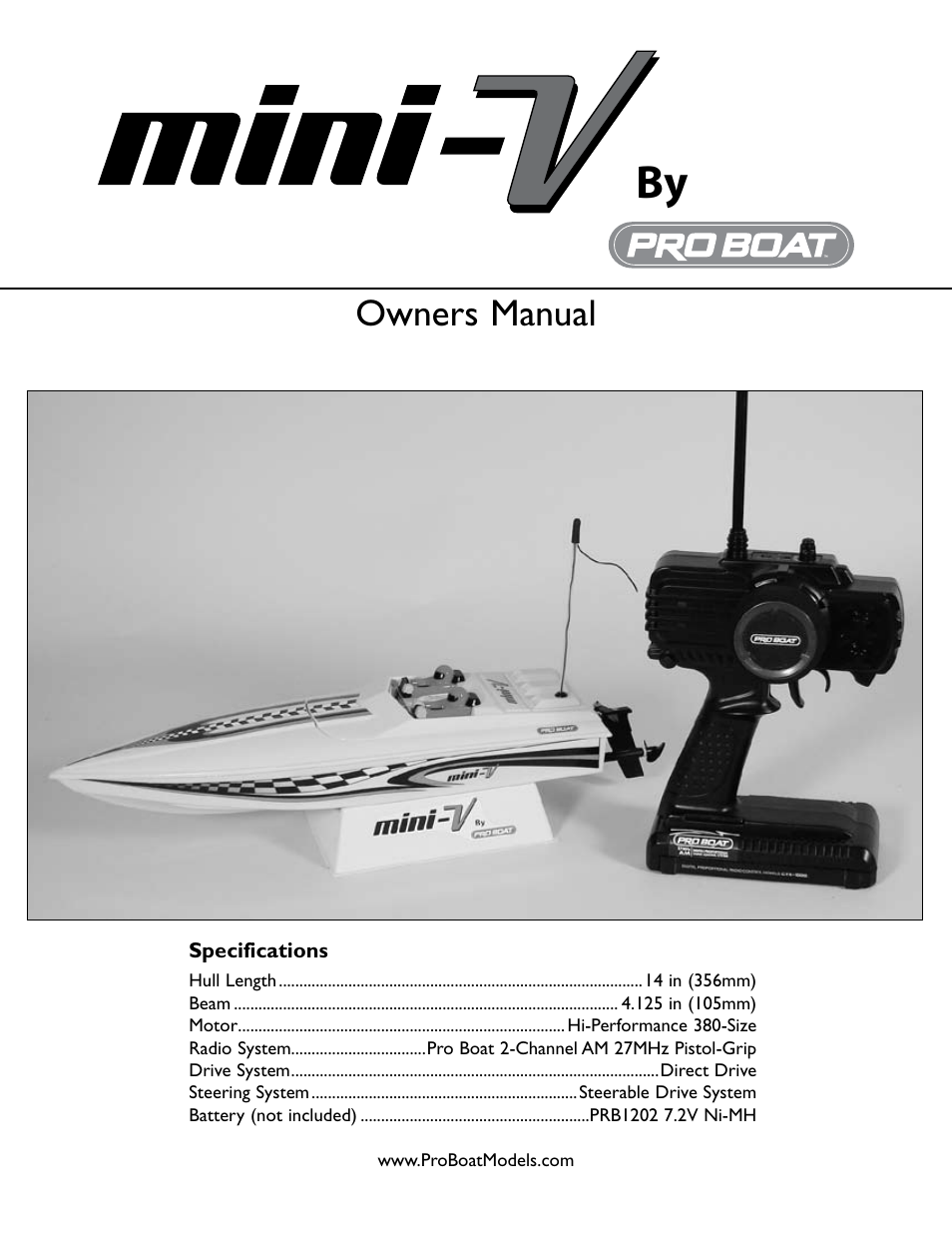 Pro Boat PRB3002 Owners Manual User Manual | 16 pages