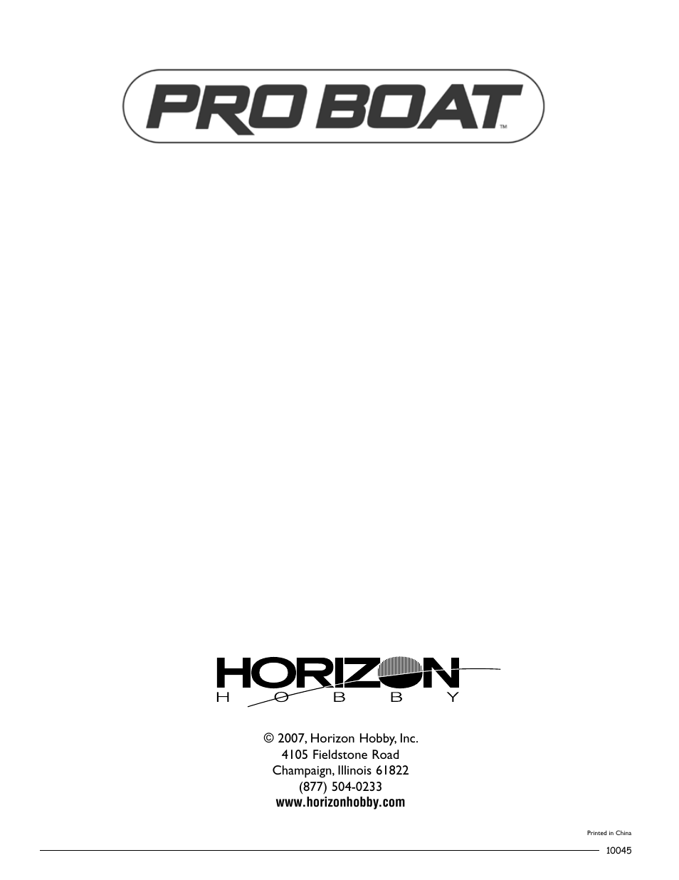 Pro Boat PRB3002 Owners Manual User Manual | Page 16 / 16