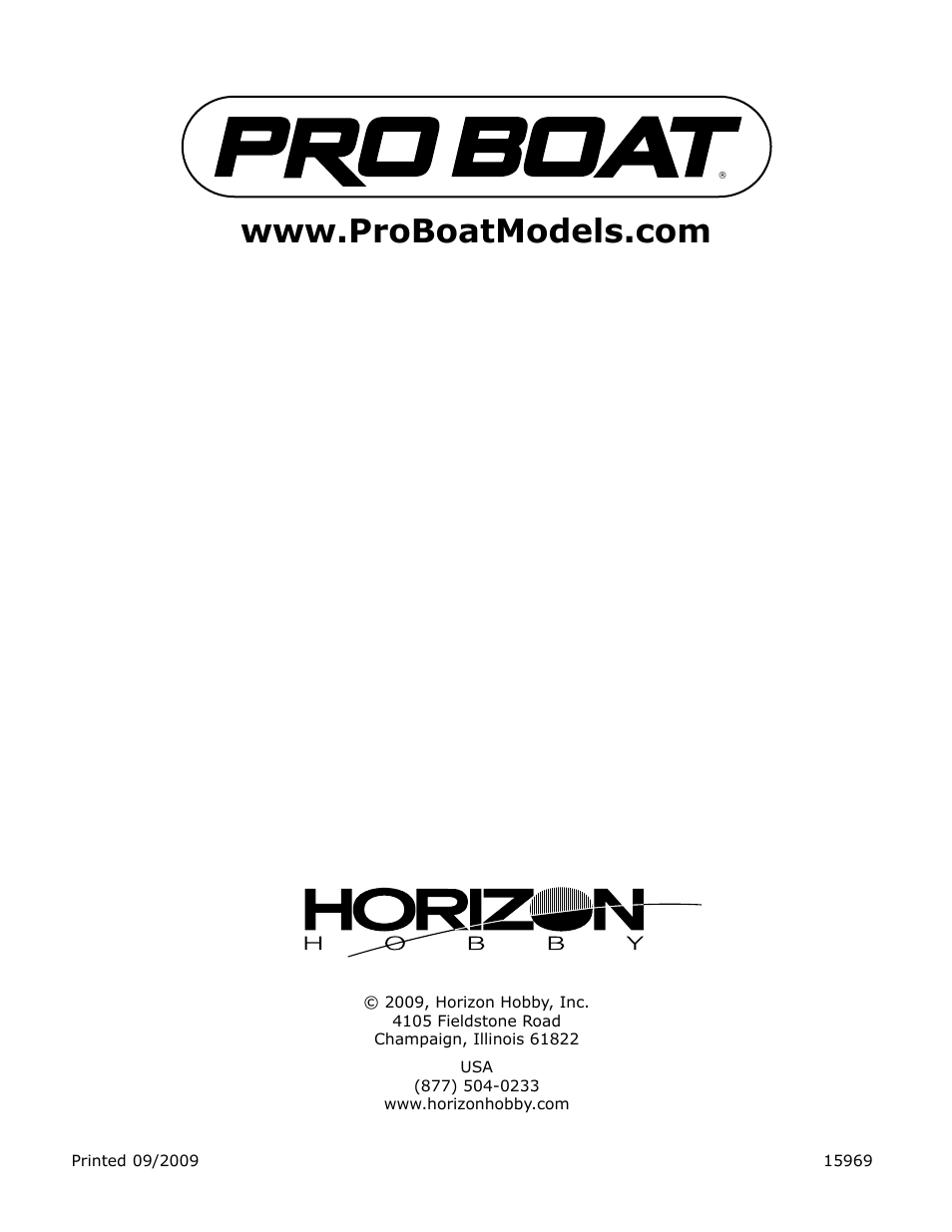 Pro Boat PRB3050 User Manual | Page 12 / 12