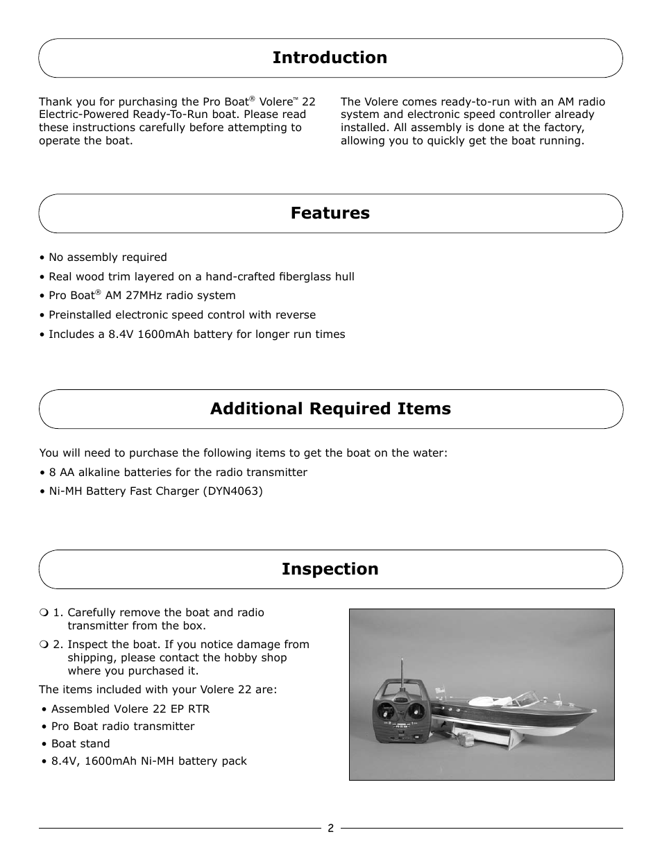 Pro Boat PRB3050 User Manual | Page 2 / 12