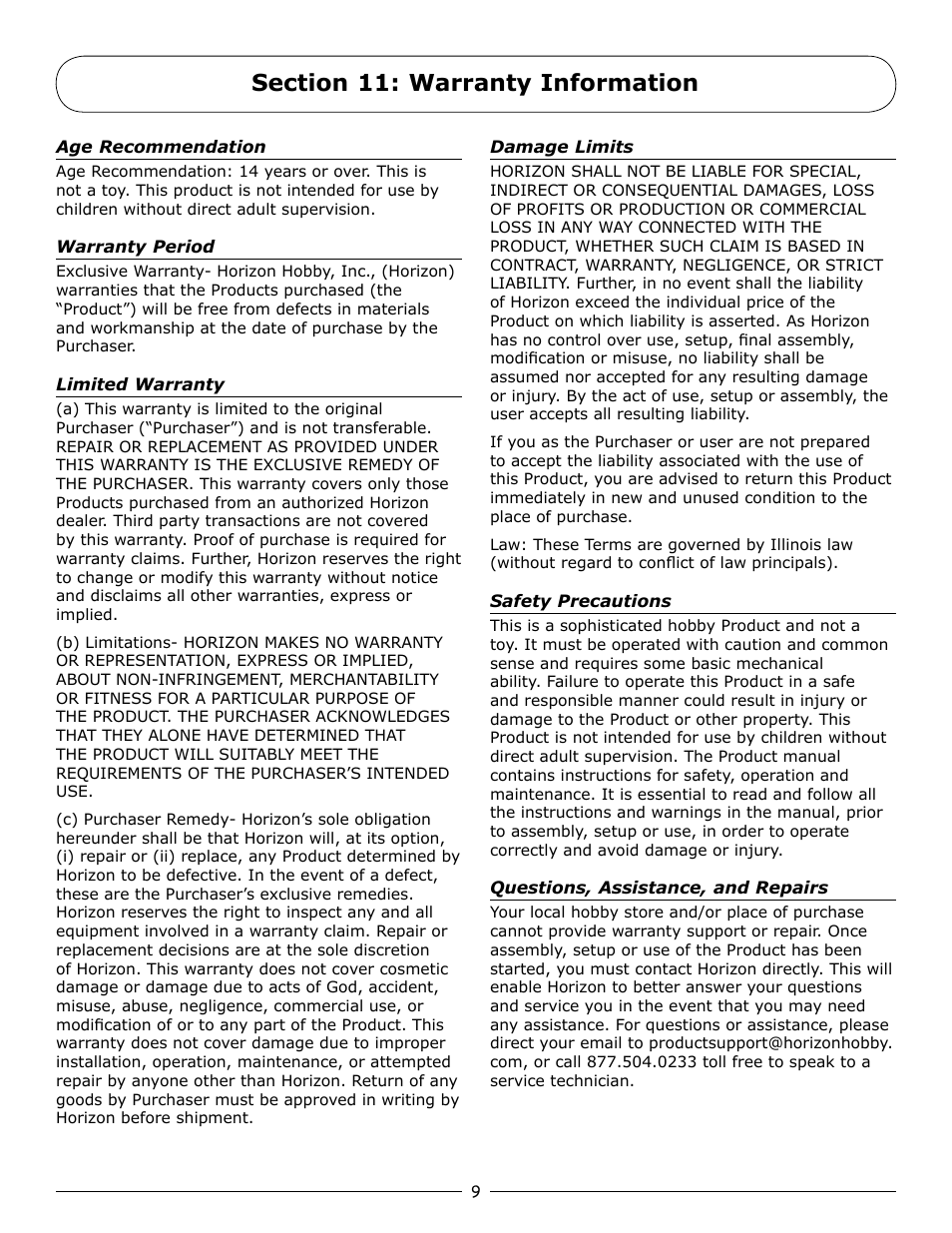 Pro Boat PRB3050 User Manual | Page 9 / 12