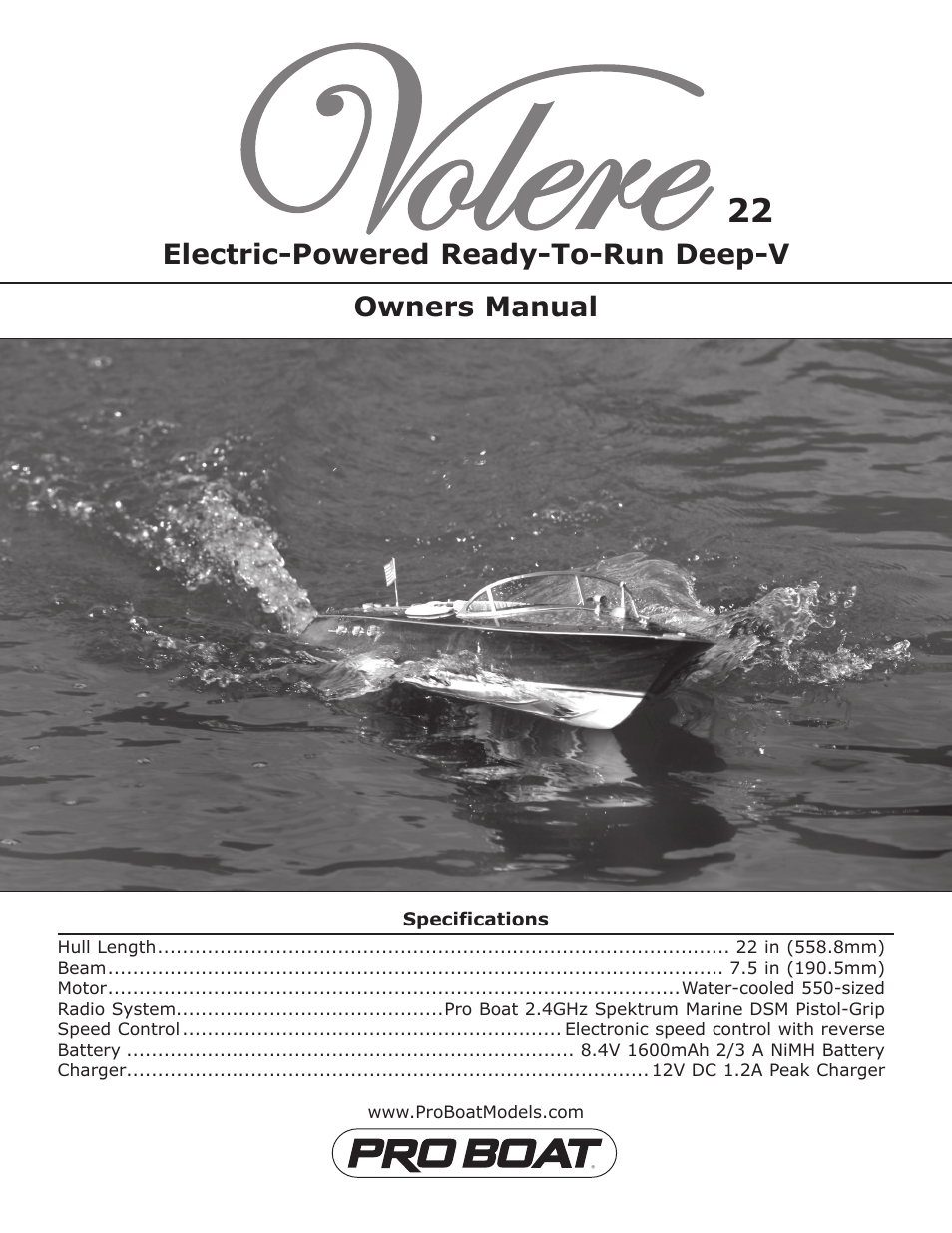 Pro Boat PRB3050S User Manual | 16 pages