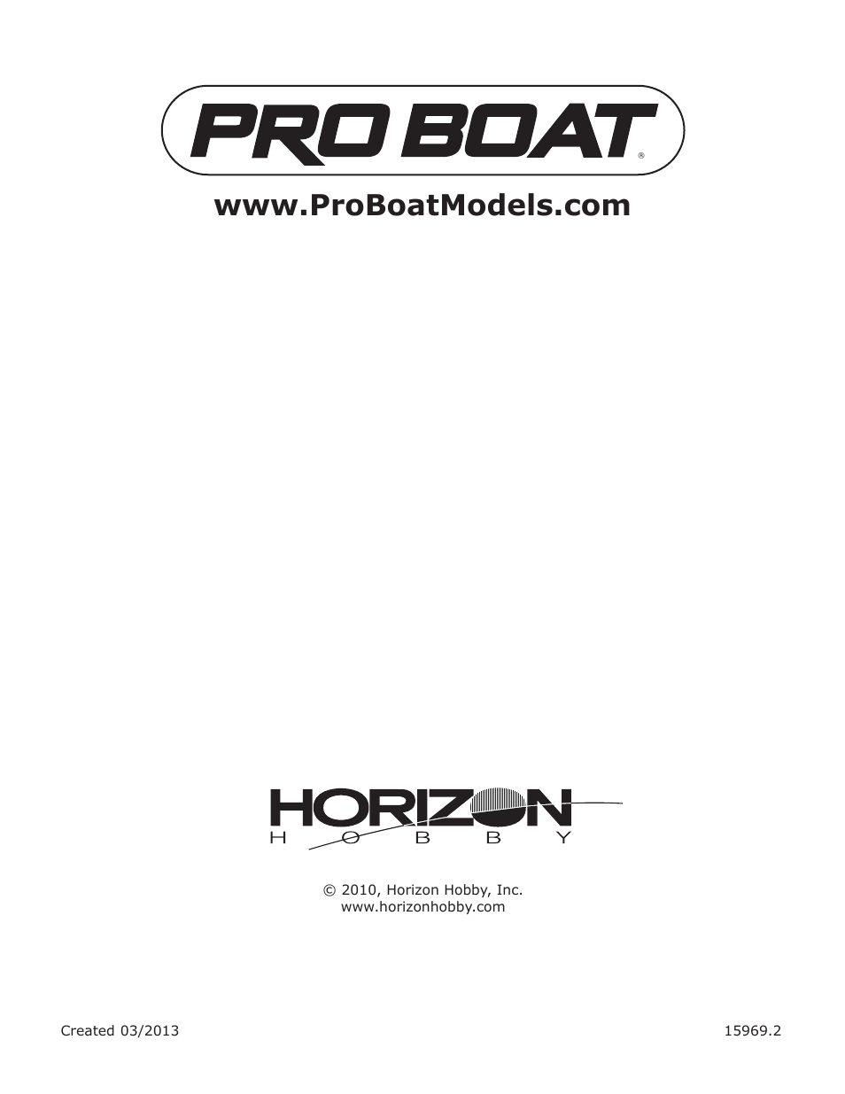 Pro Boat PRB3050S User Manual | Page 16 / 16