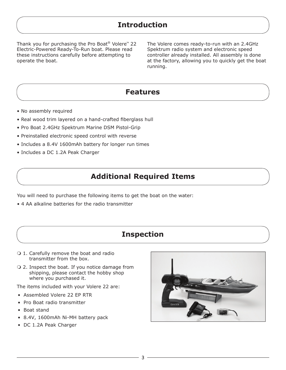 Pro Boat PRB3050S User Manual | Page 3 / 16