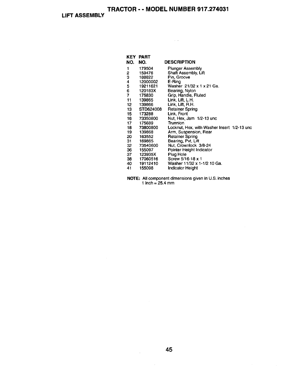 Craftsman 917.274031 User Manual | Page 45 / 56