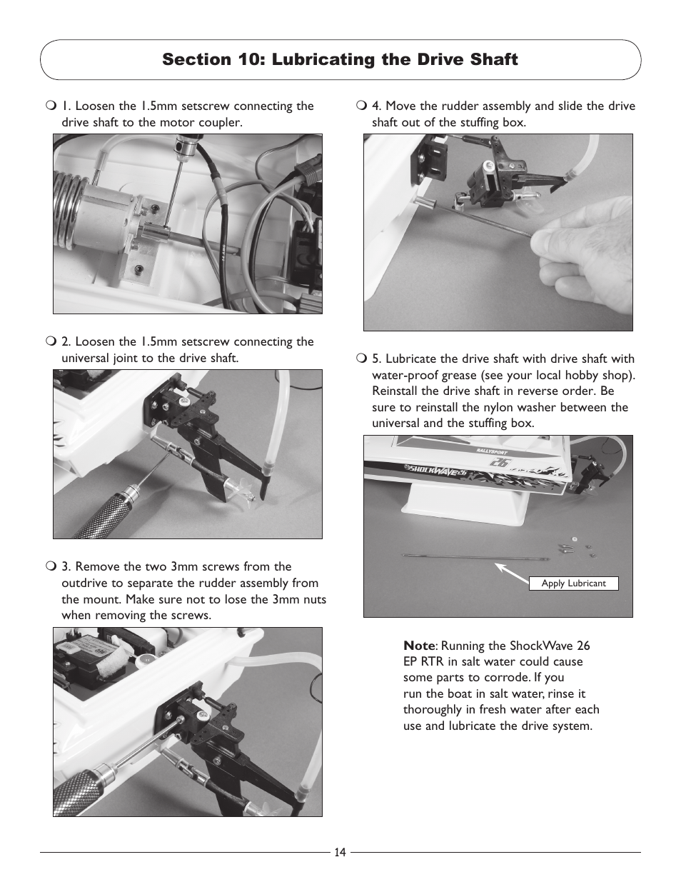 Pro Boat PRB3100 User Manual | Page 14 / 16