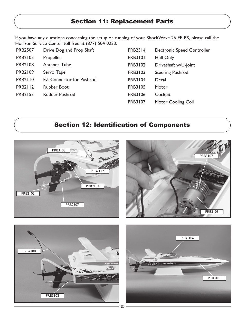Pro Boat PRB3100 User Manual | Page 15 / 16