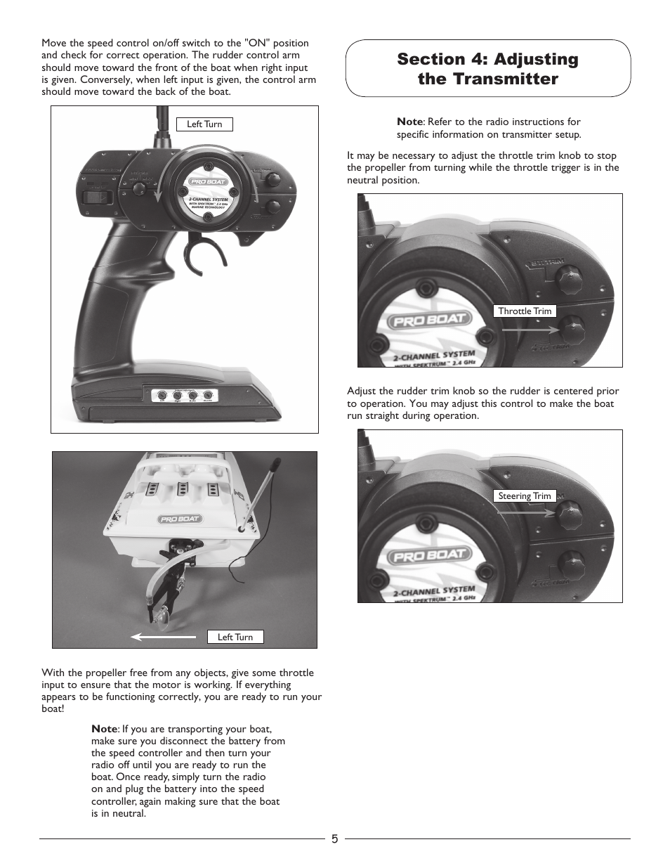 Pro Boat PRB3100S User Manual | Page 5 / 12