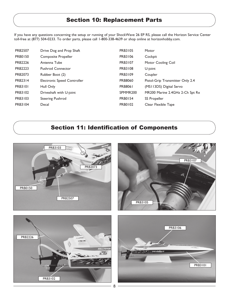 Pro Boat PRB3100S User Manual | Page 8 / 12