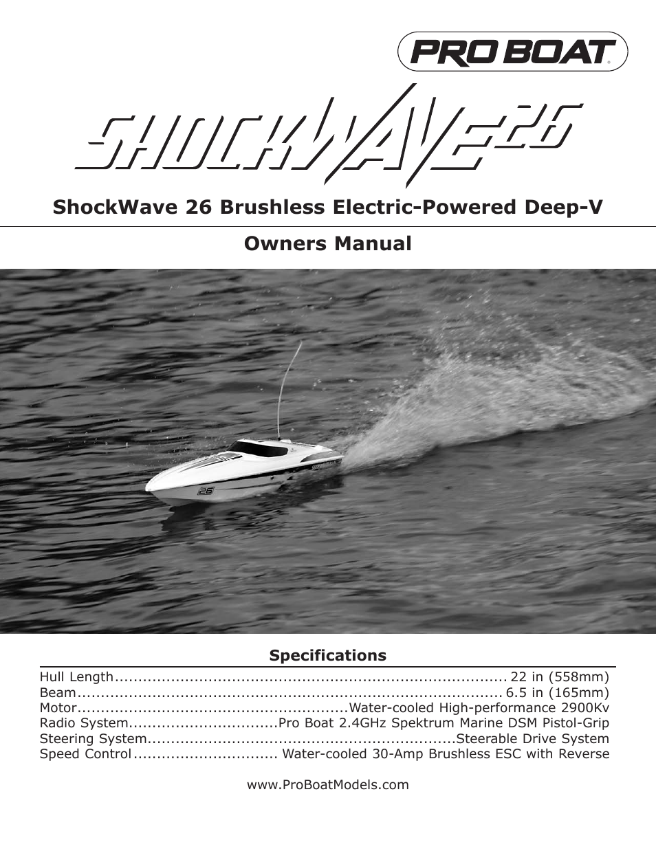 Pro Boat PRB3150 User Manual | 16 pages