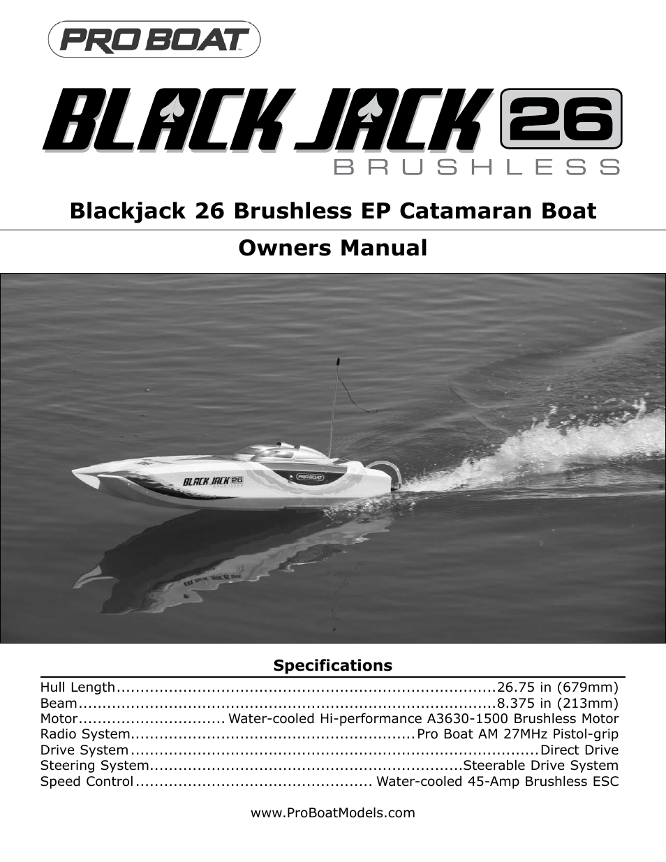 Pro Boat PRB3300 User Manual | 12 pages