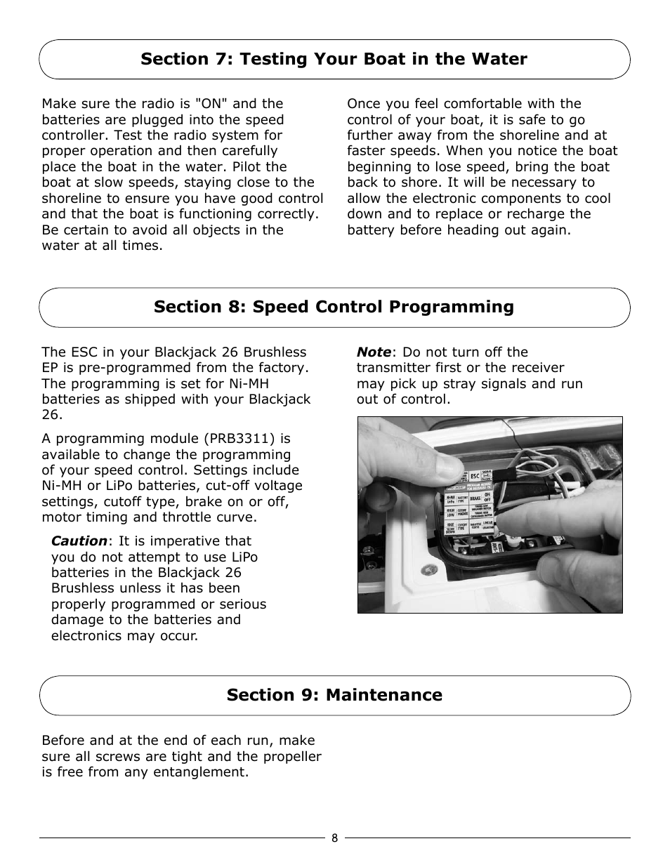 Pro Boat PRB3300 User Manual | Page 8 / 12