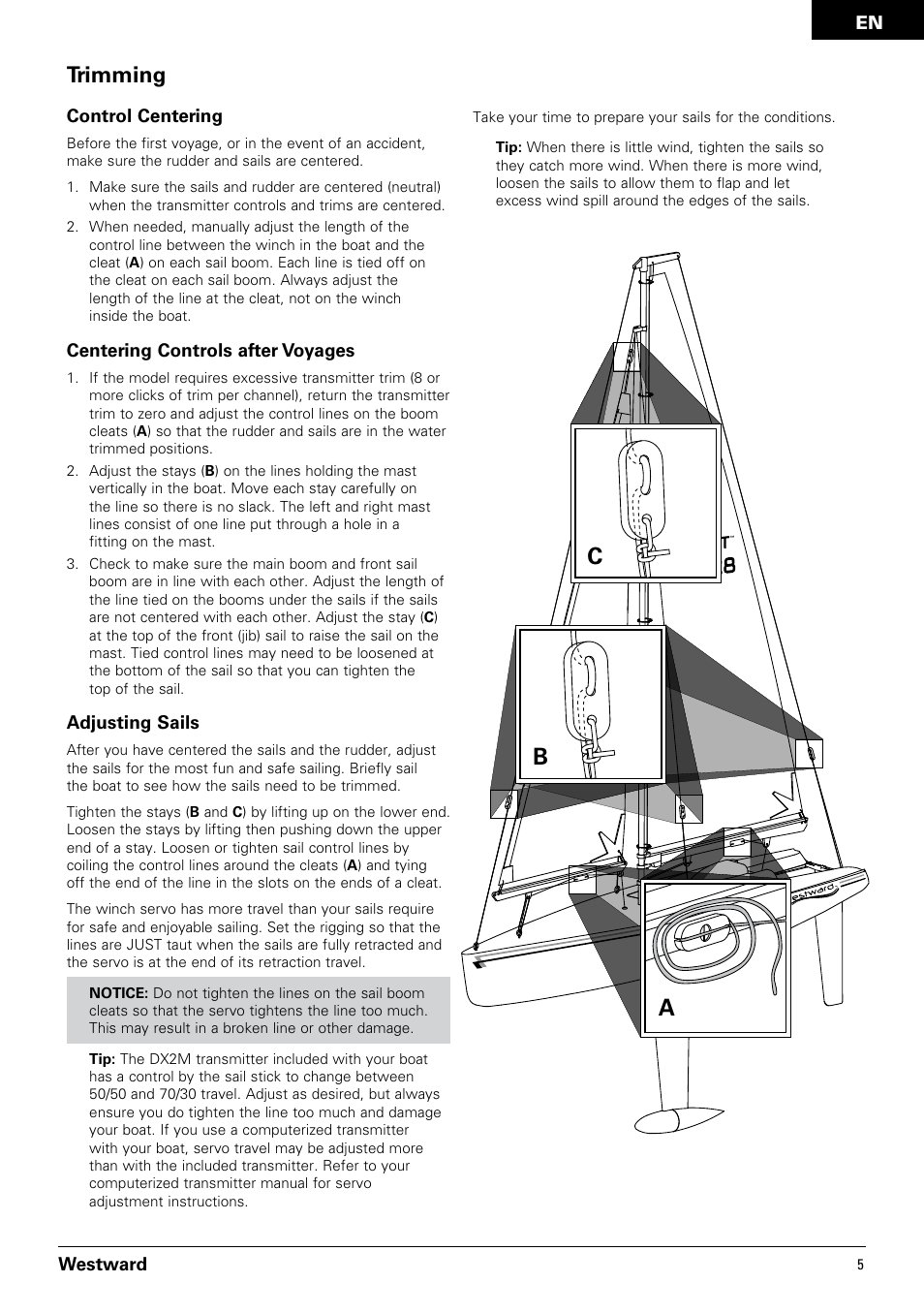 Ab c, Trimming | Pro Boat PRB3350 User Manual | Page 5 / 44