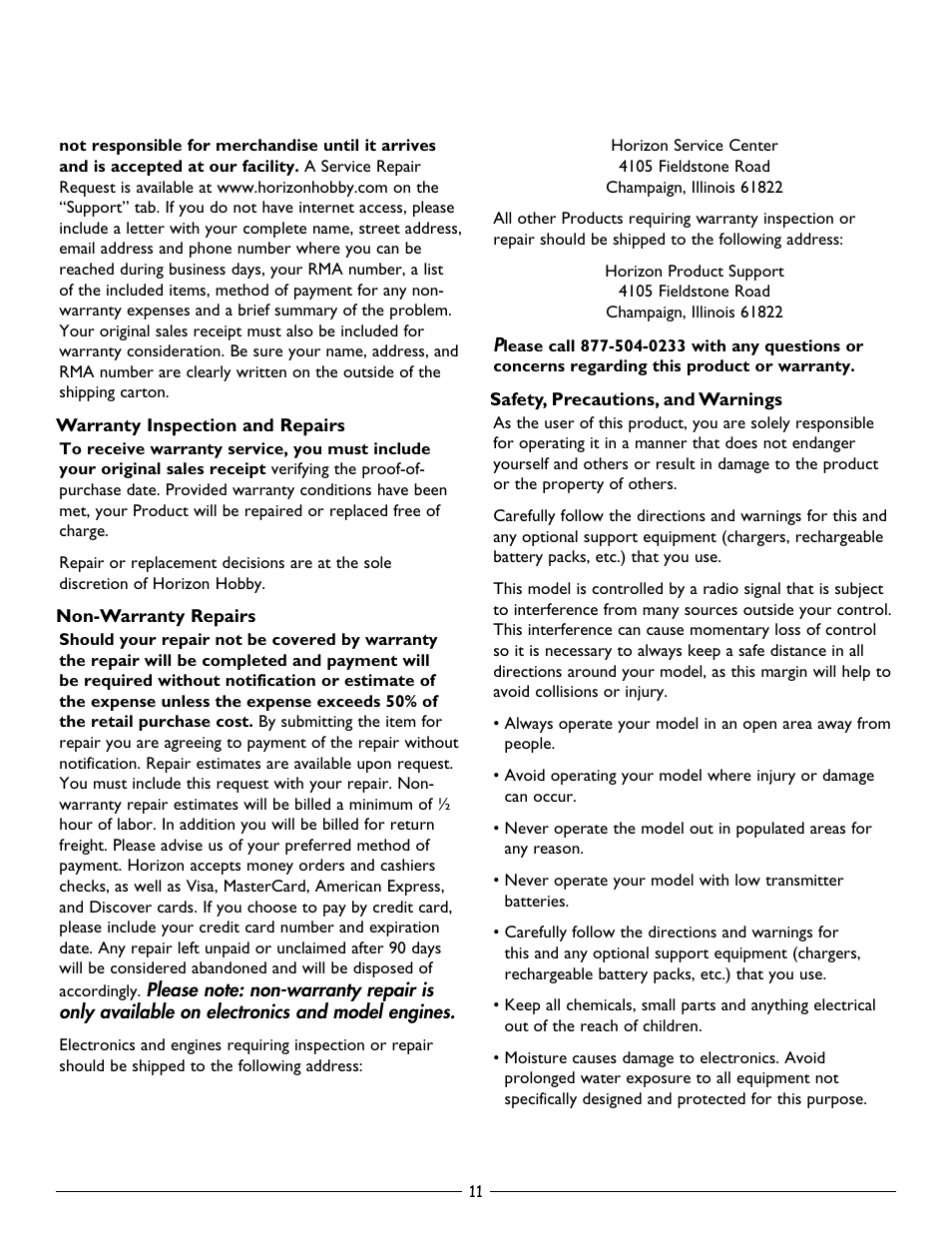 Pro Boat PRB3400 User Manual | Page 11 / 12