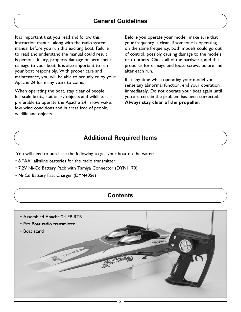 Pro Boat PRB3400 User Manual | Page 3 / 12