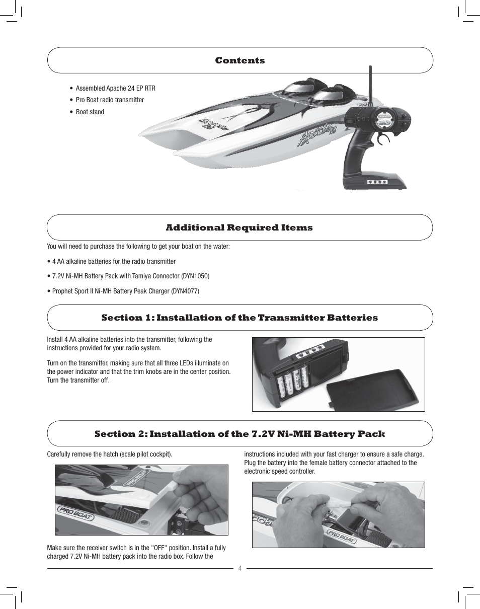Pro Boat PRB3400S User Manual | Page 4 / 12