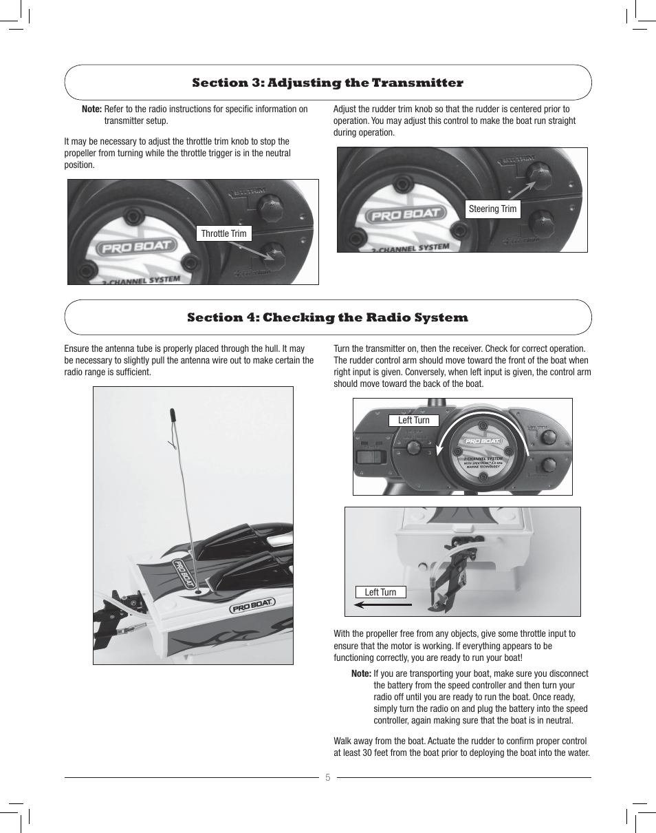 Pro Boat PRB3400S User Manual | Page 5 / 12