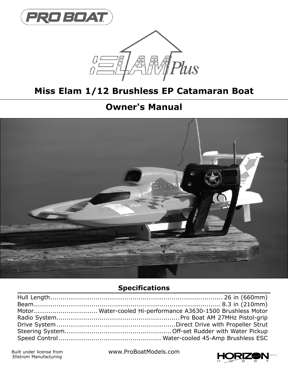 Pro Boat PRB3550 User Manual | 7 pages