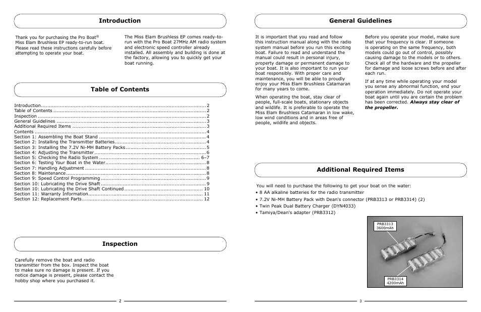 Inspection | Pro Boat PRB3550 User Manual | Page 2 / 7