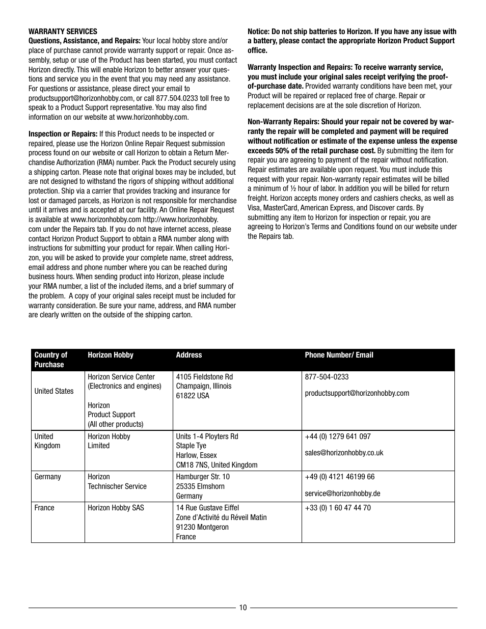 Pro Boat PRB3550S User Manual | Page 10 / 12