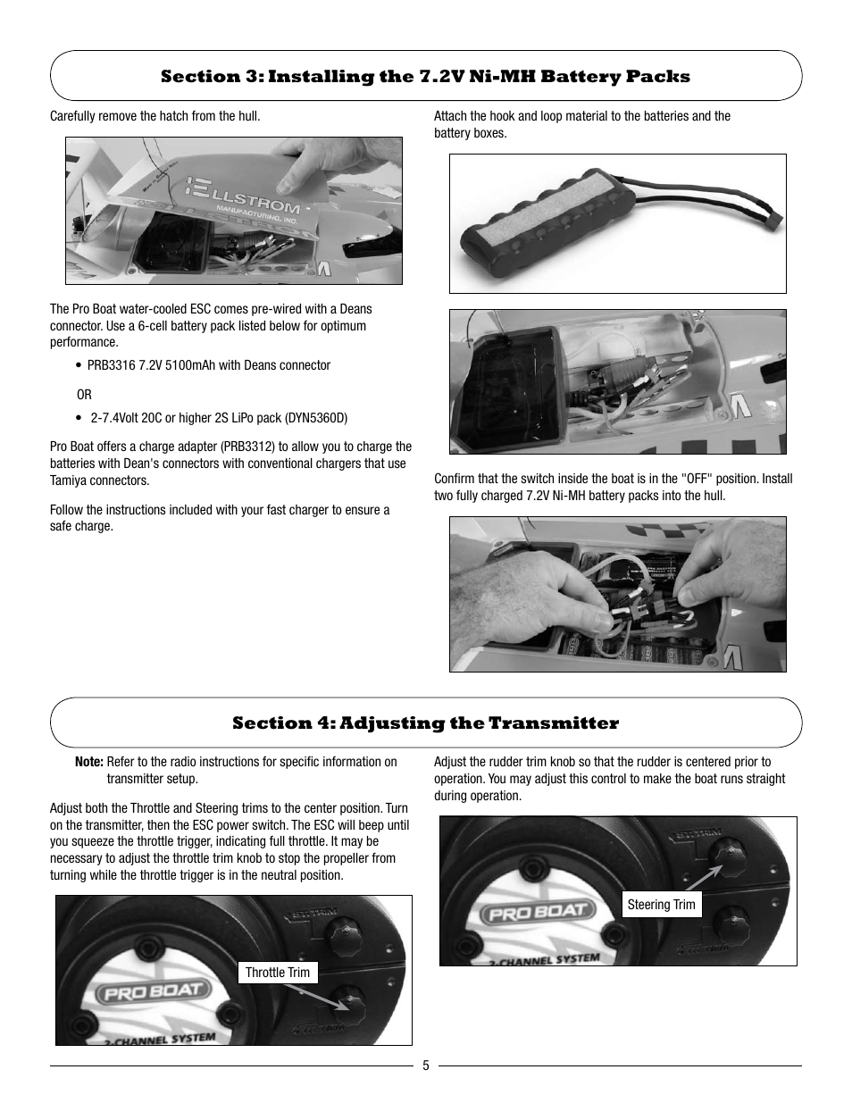 Pro Boat PRB3550S User Manual | Page 5 / 12