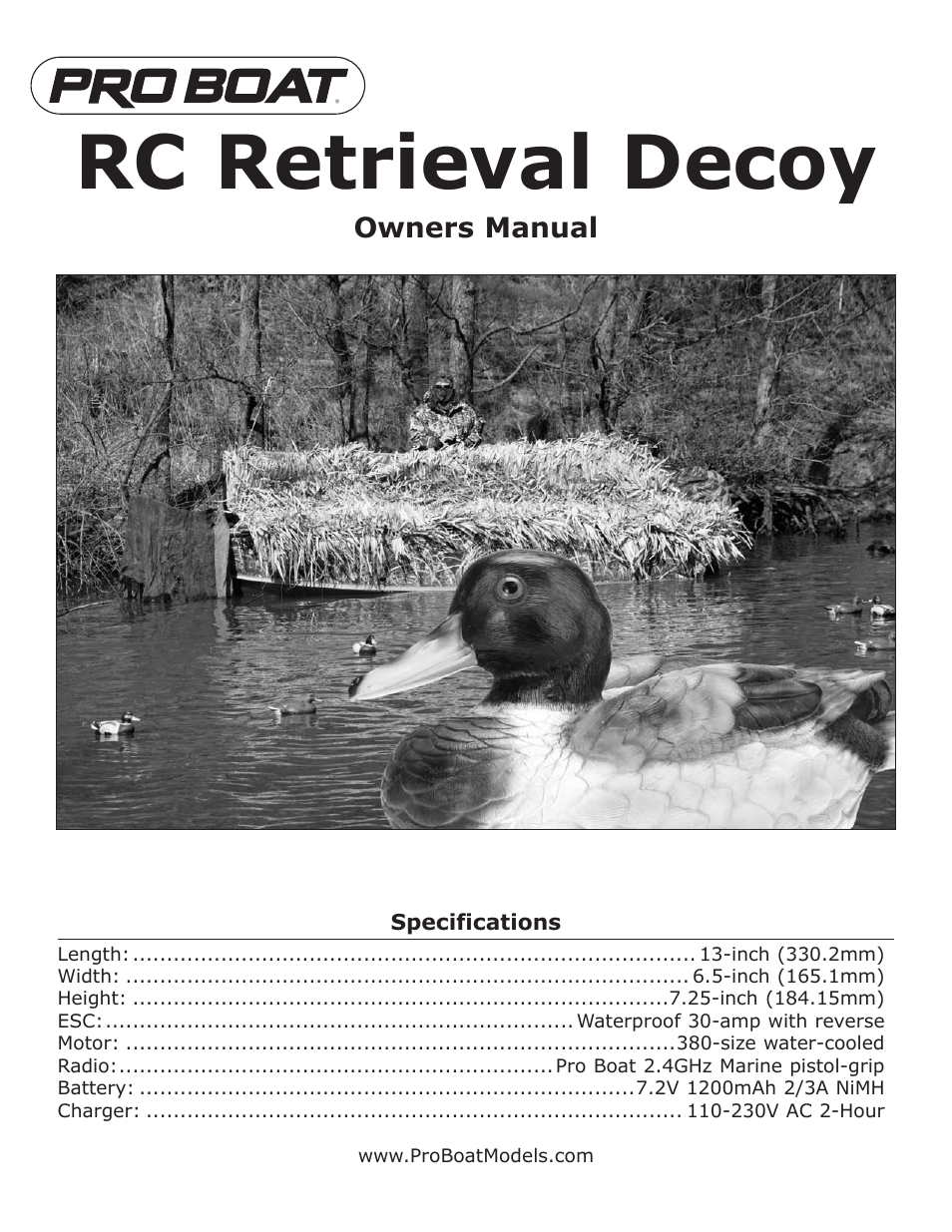 Pro Boat PRB3650 User Manual | 12 pages