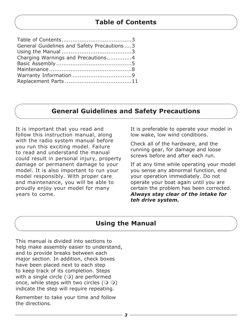 Pro Boat PRB3650 User Manual | Page 3 / 12