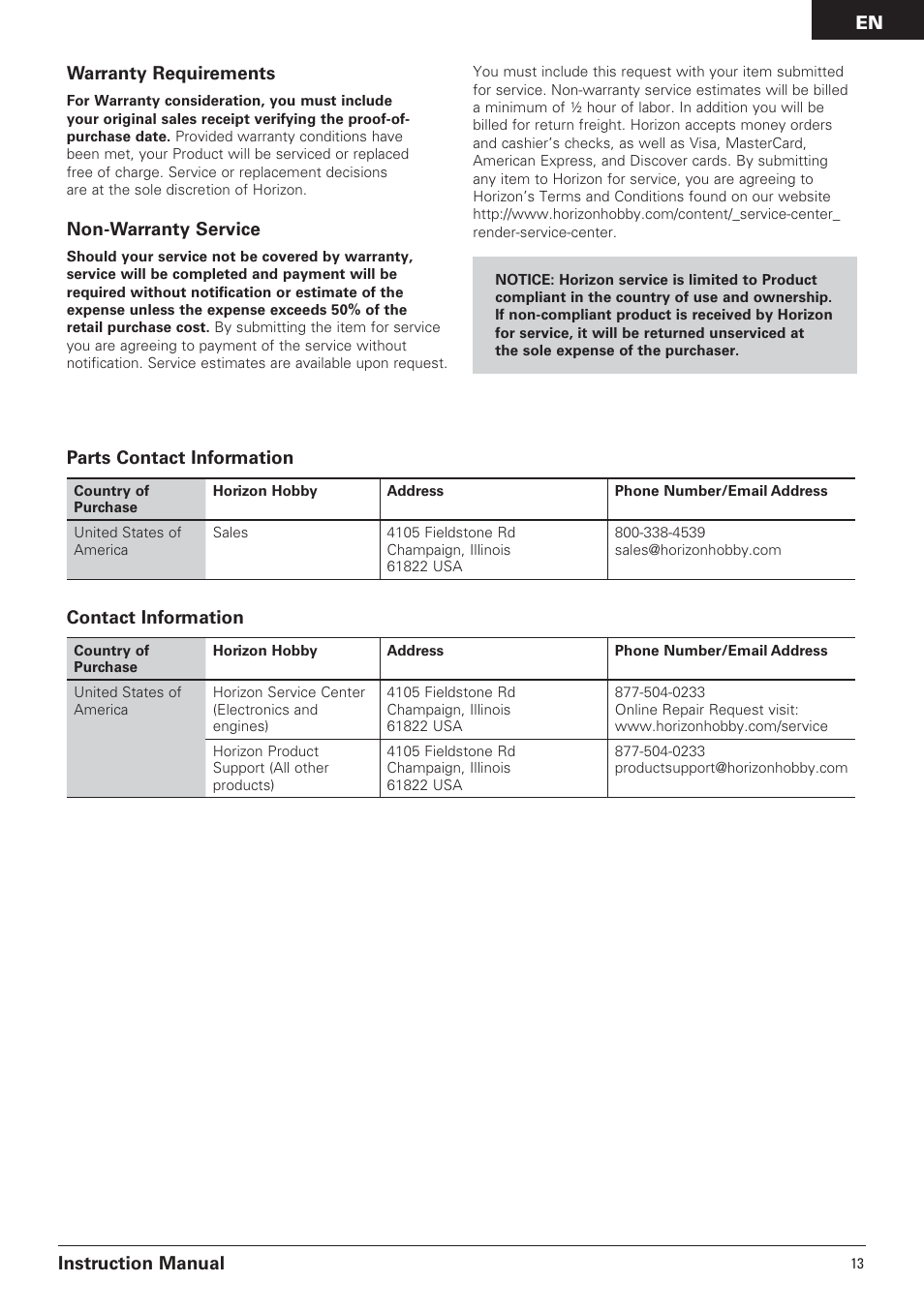 Pro Boat PRB3650B User Manual | Page 13 / 18