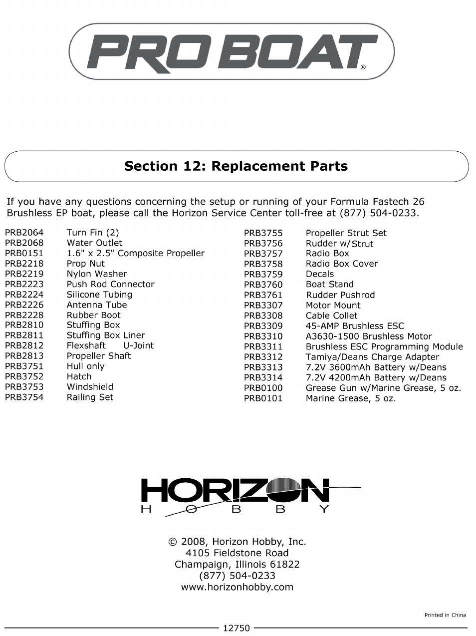 Prb3750-manual-lores 12fixed .pdf | Pro Boat PRB3750 User Manual | Page 12 / 12