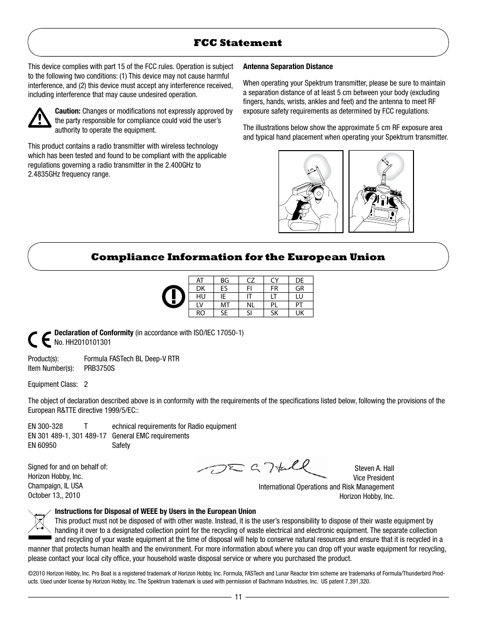 Pro Boat PRB3750S User Manual | Page 11 / 12