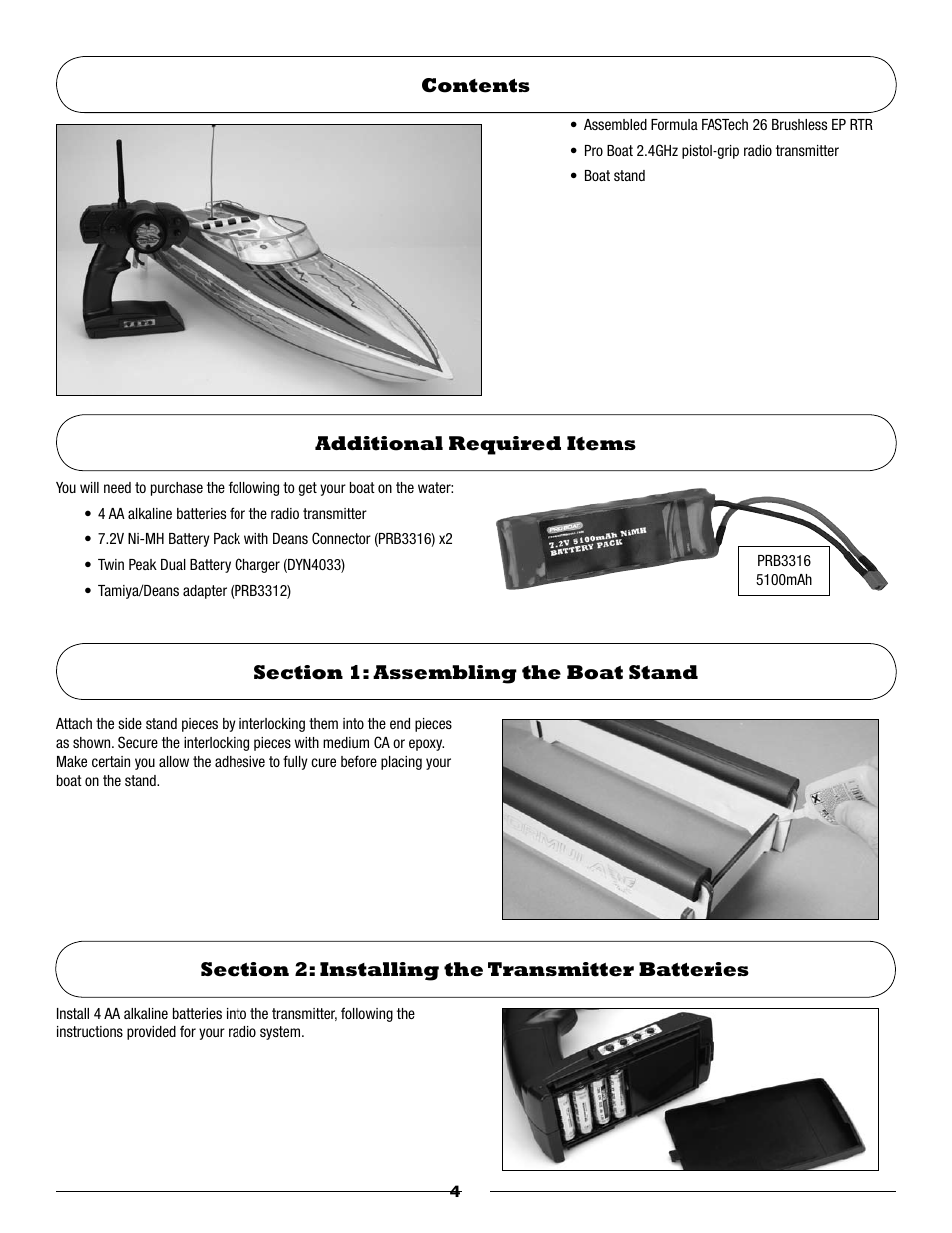 Pro Boat PRB3750S User Manual | Page 4 / 12