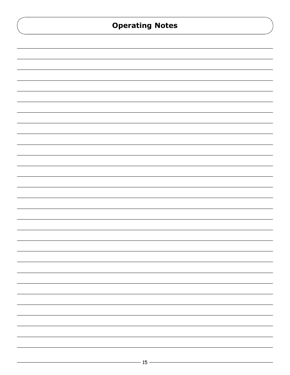 Operating notes | Pro Boat PRB3900 User Manual | Page 15 / 16