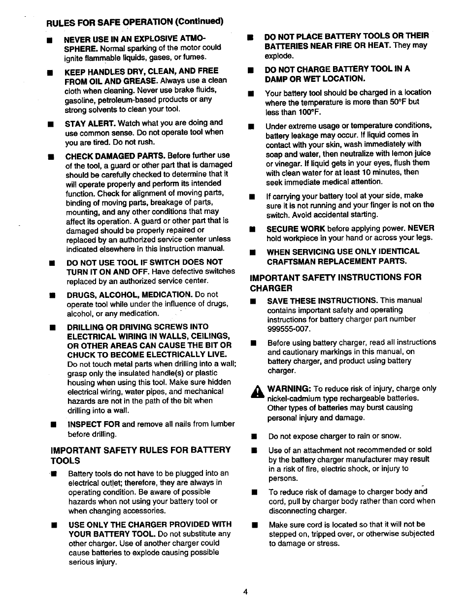 Craftsman 315.111920 User Manual | Page 4 / 16