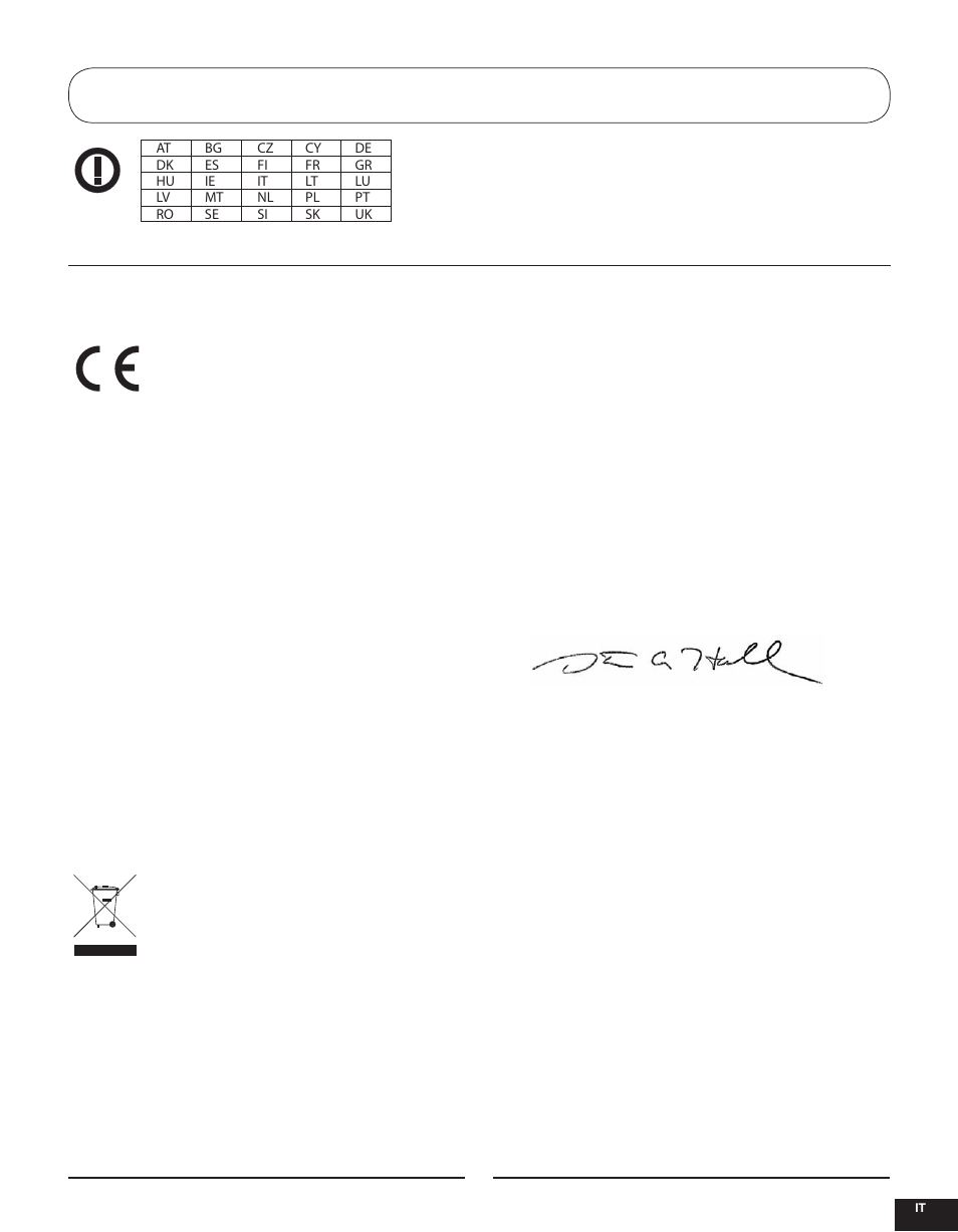 Sezione 12: informazioni di conformità | Pro Boat PRB3900S User Manual | Page 41 / 44