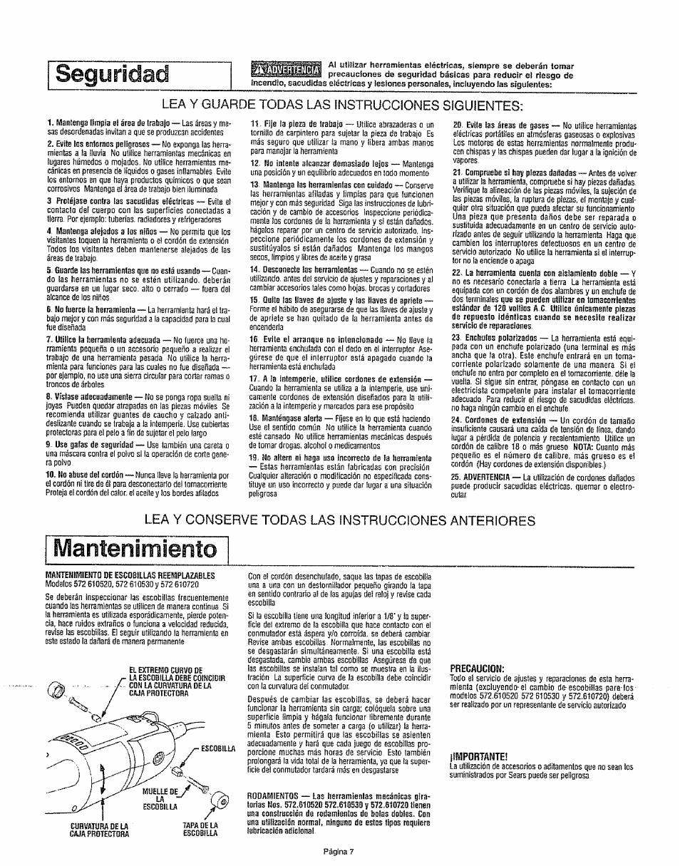 Craftsman 572.610530 User Manual | Page 7 / 12