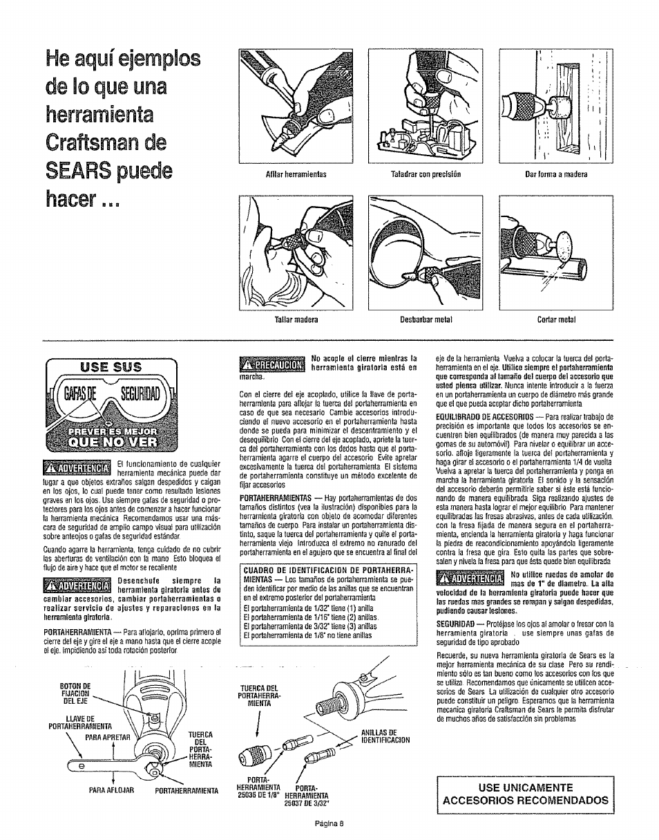 Puede, Hacer | Craftsman 572.610530 User Manual | Page 8 / 12