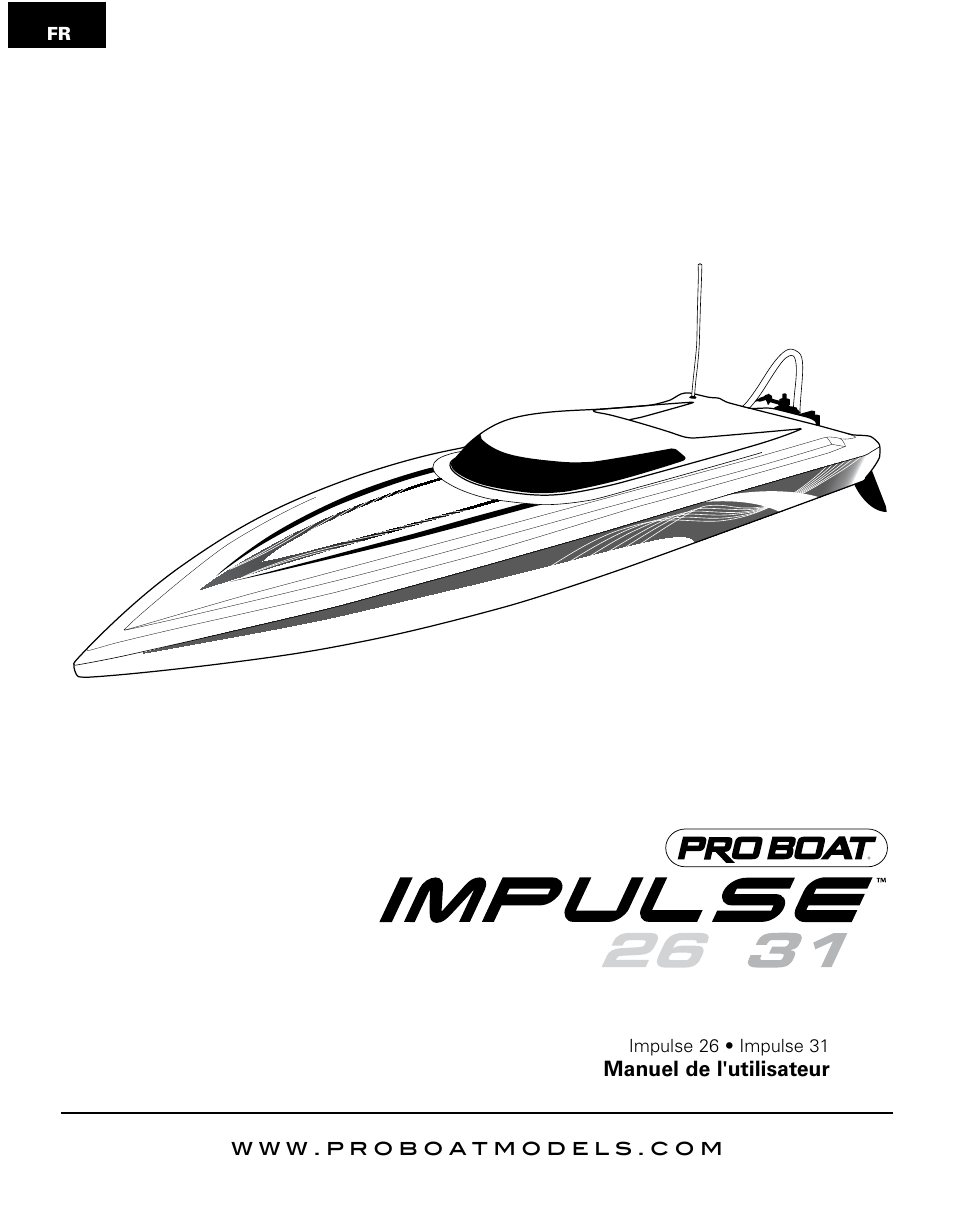 Manuel de l'utilisateur | Pro Boat PRB4250 User Manual | Page 20 / 40