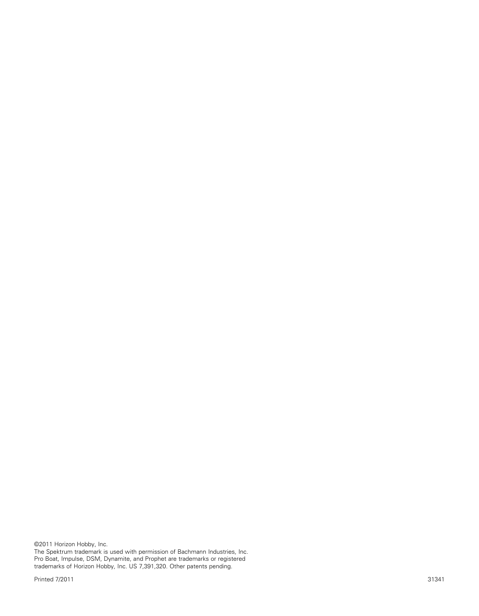 Pro Boat PRB4250 User Manual | Page 40 / 40