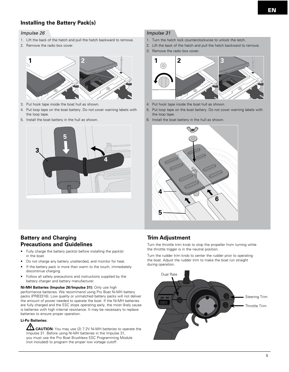 Pro Boat PRB4250 User Manual | Page 5 / 40