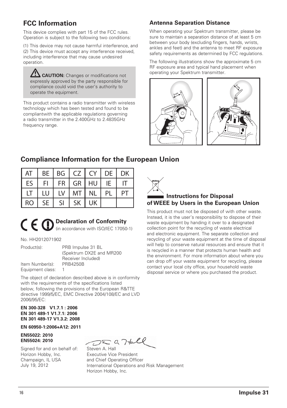 Pro Boat PRB4250B User Manual | Page 16 / 20