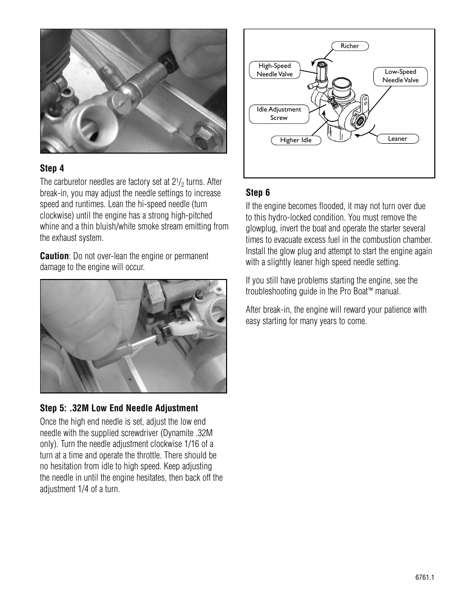 Pro Boat Nitro Starting User Manual | Page 2 / 2