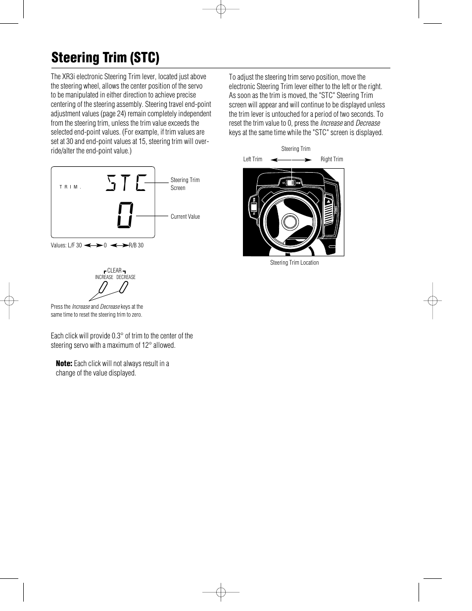 Steering trim (stc) | Pro Boat JR XR3i User Manual | Page 31 / 40