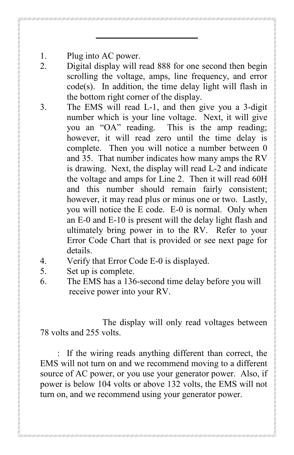 Operating instructions | Progressive Industries EMS-PT50C User Manual | Page 4 / 7