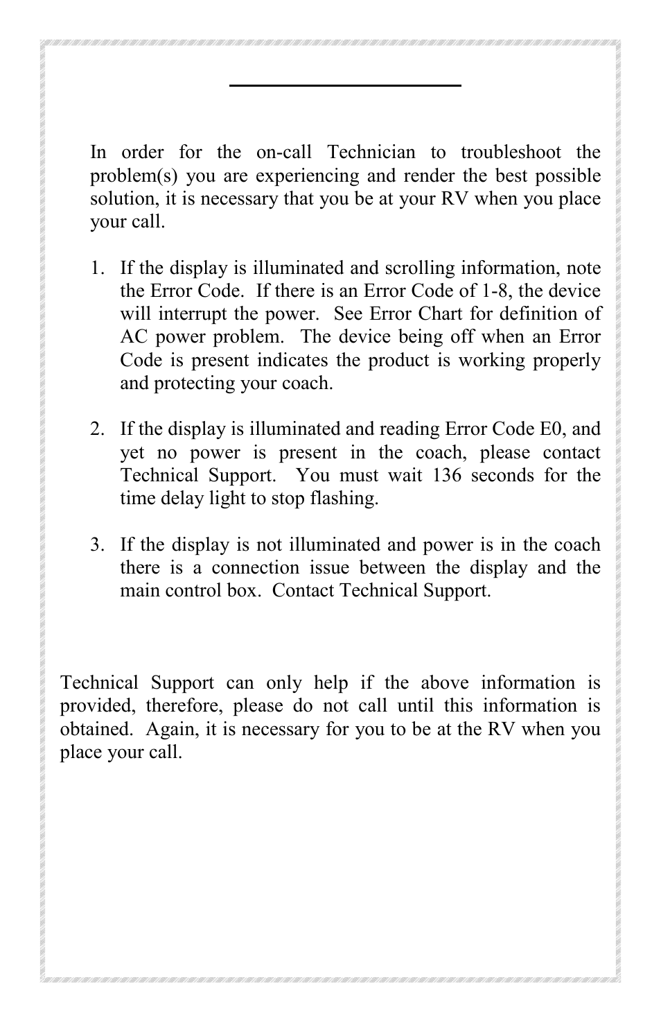 Troubleshooting guide | Progressive Industries EMS-PT50C User Manual | Page 6 / 7