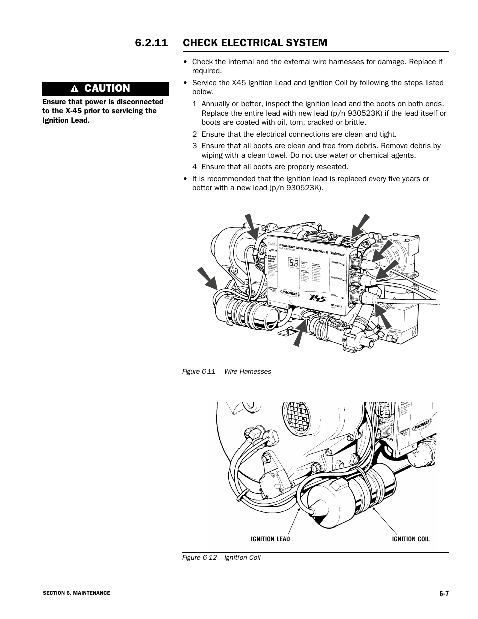 Check electrical system, Caution | Proheat X45–School Bus User Manual | Page 102 / 123