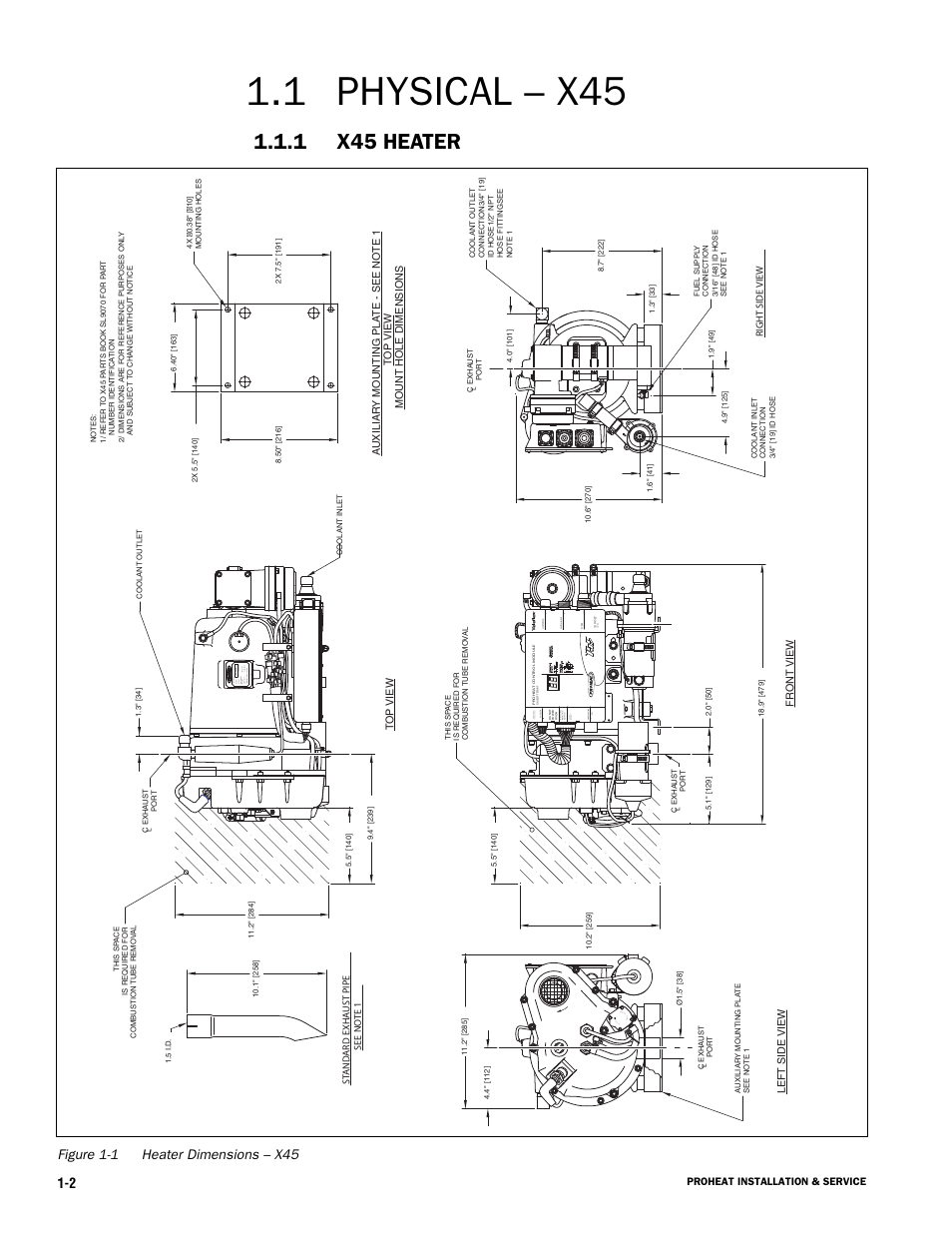 Physical – x45 | Proheat X45–School Bus User Manual | Page 11 / 123