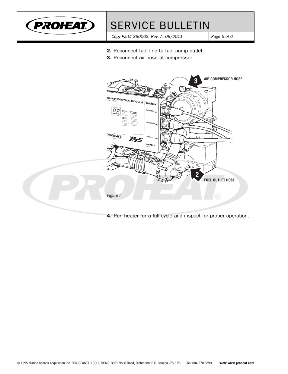 Ser vice bulletin | Proheat X45–School Bus User Manual | Page 121 / 123